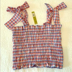 New with tags Gianni Bini smocked crop top